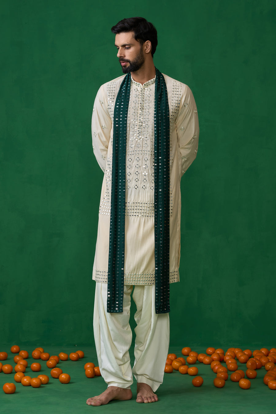 DARPAN BEIGE KURTA SET