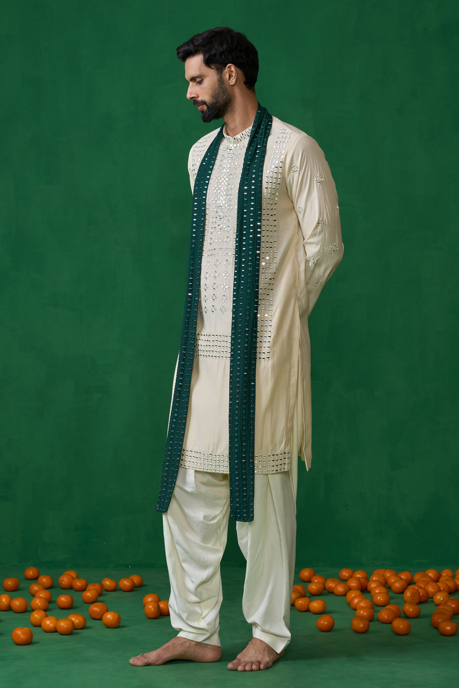 DARPAN BEIGE KURTA SET