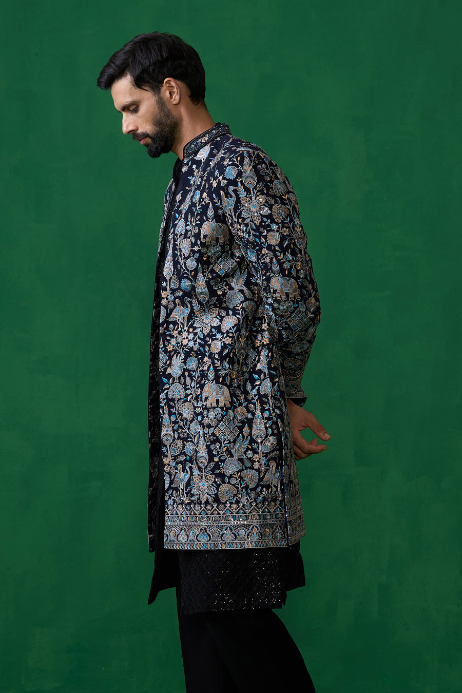 GARDEN NAVY BLUE INDOWESTERN SET