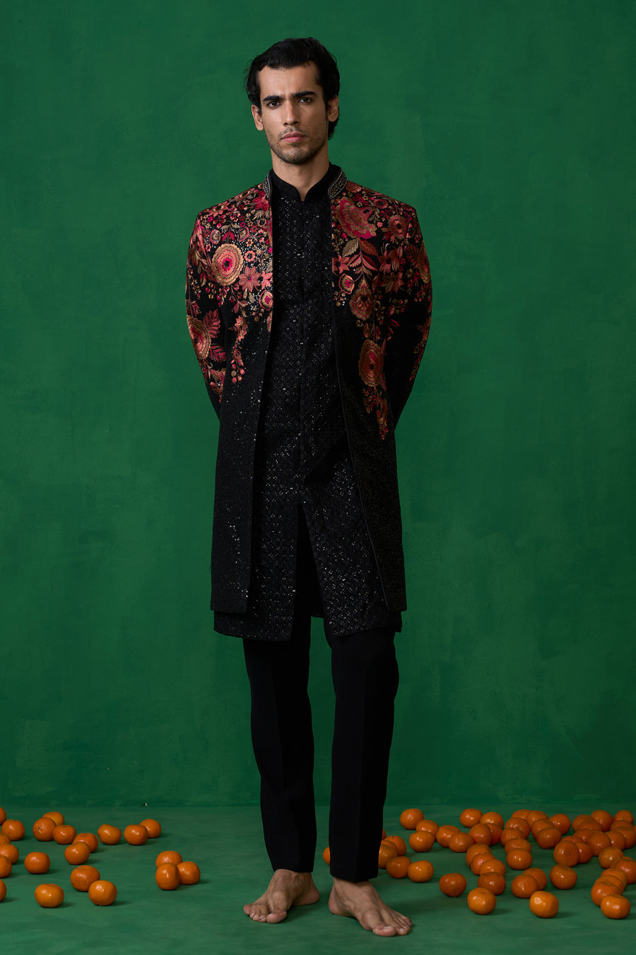 ROSE BLACK INDOWESTERN SET