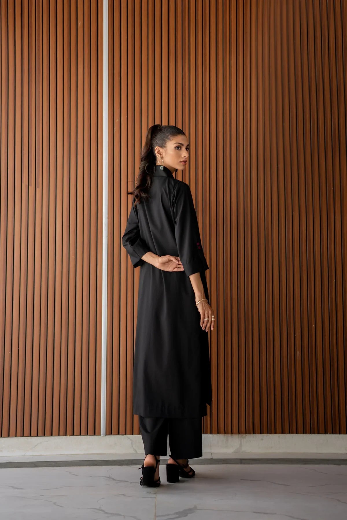 Black Kurta With Pants