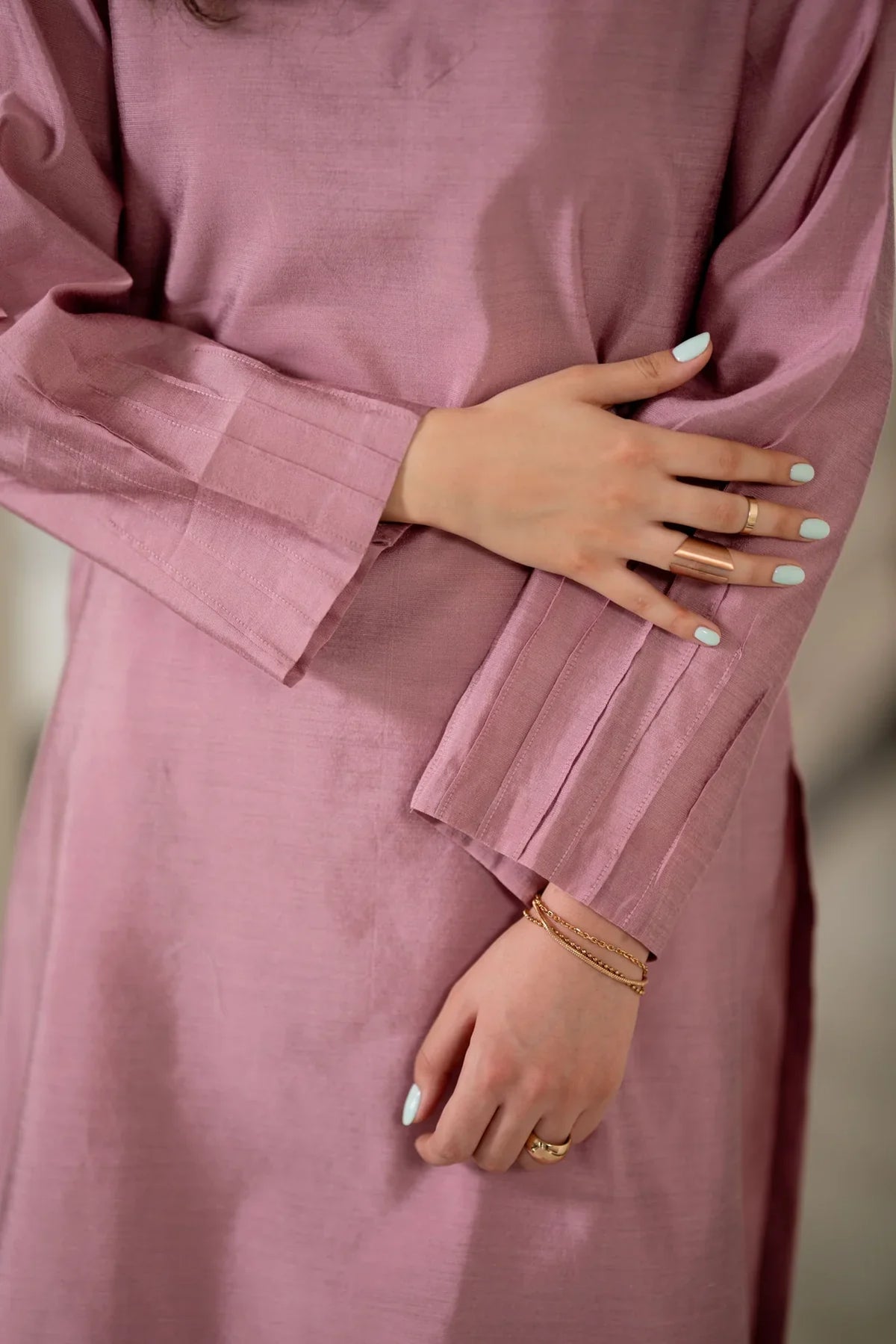Mauve Kurta With Pants