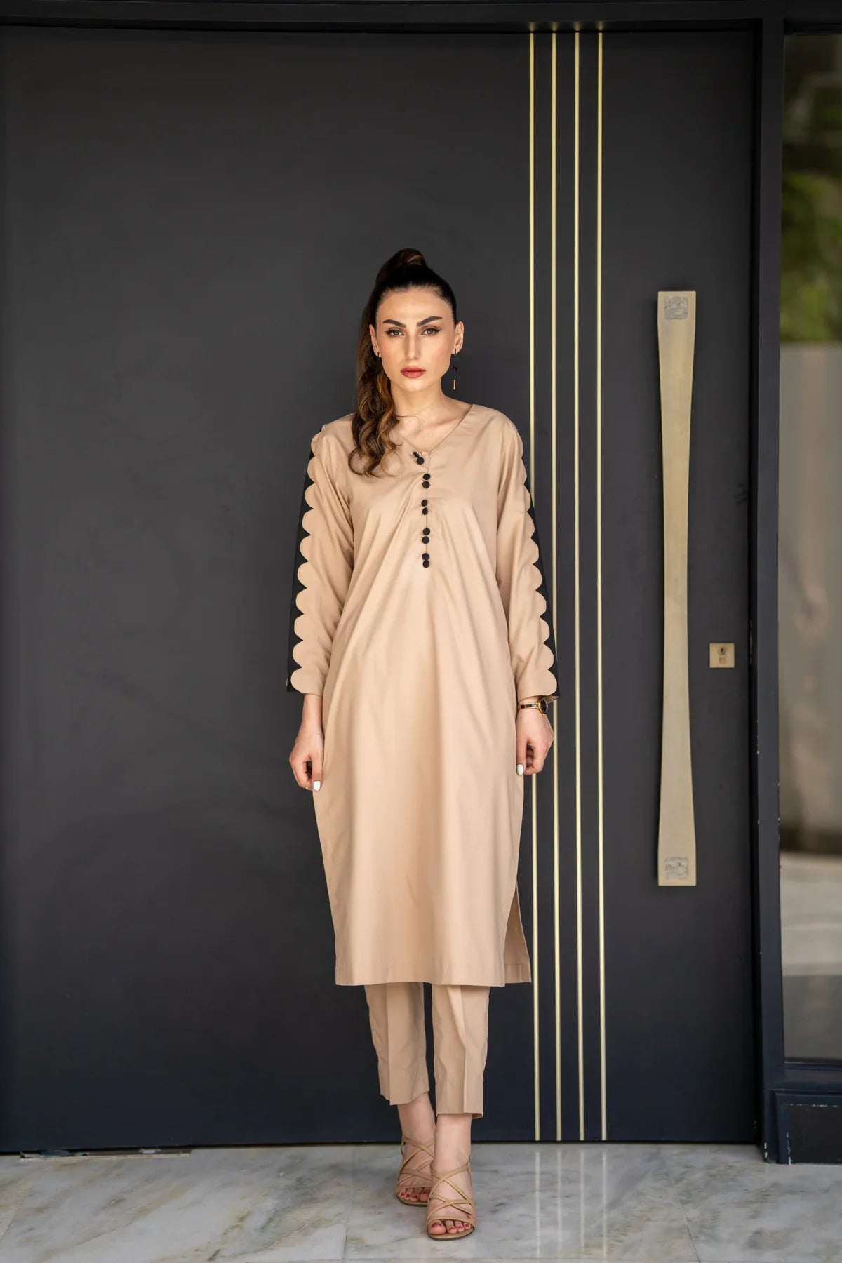 Light beige Kurta With Pants