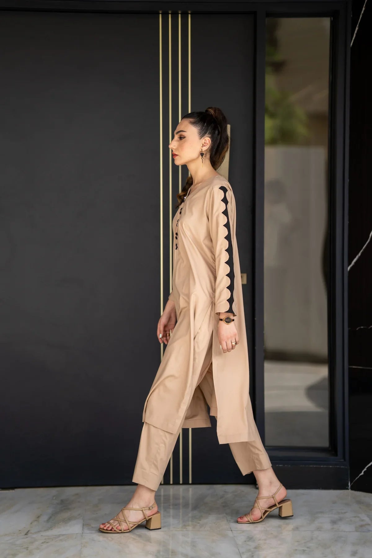 Light beige Kurta With Pants