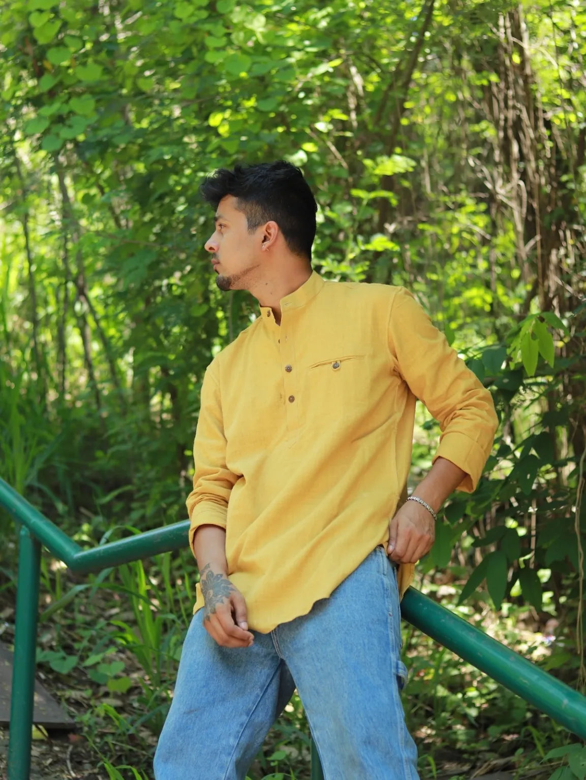 Saptak – Classic Regular Kurta for Men | Naturally Dyed | Organic Cotton