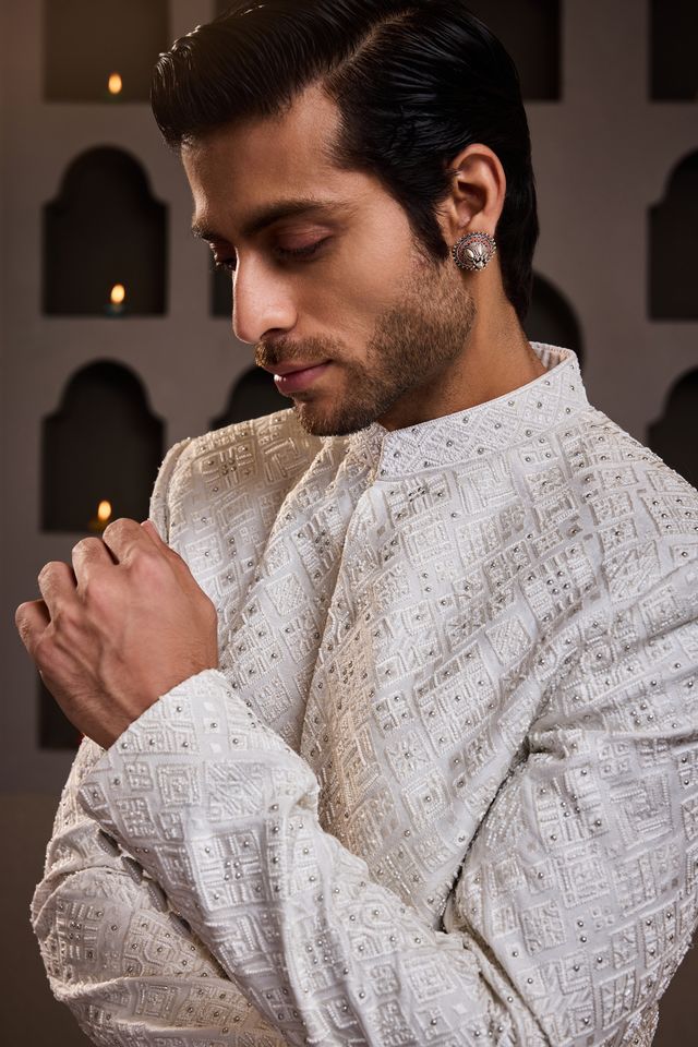 White Jodhpuri Coat Pant
