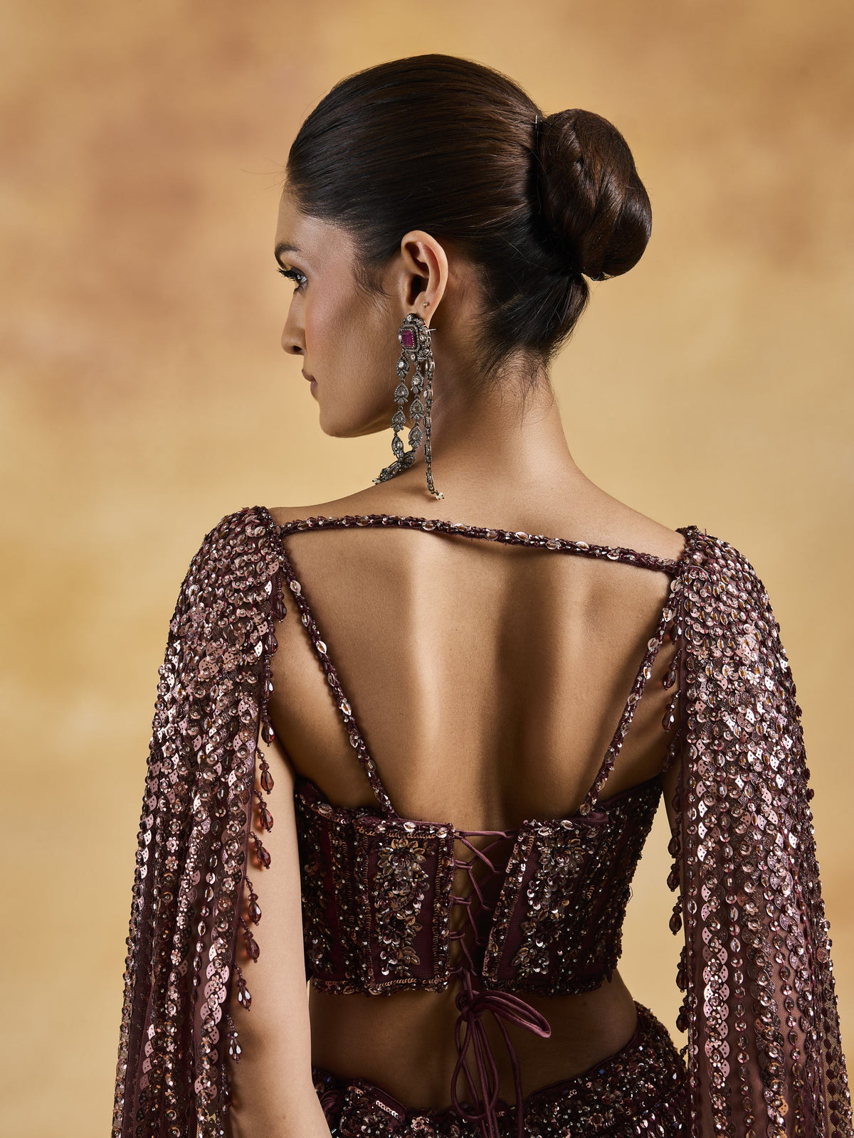 Burgundy Rose Fishtail Set