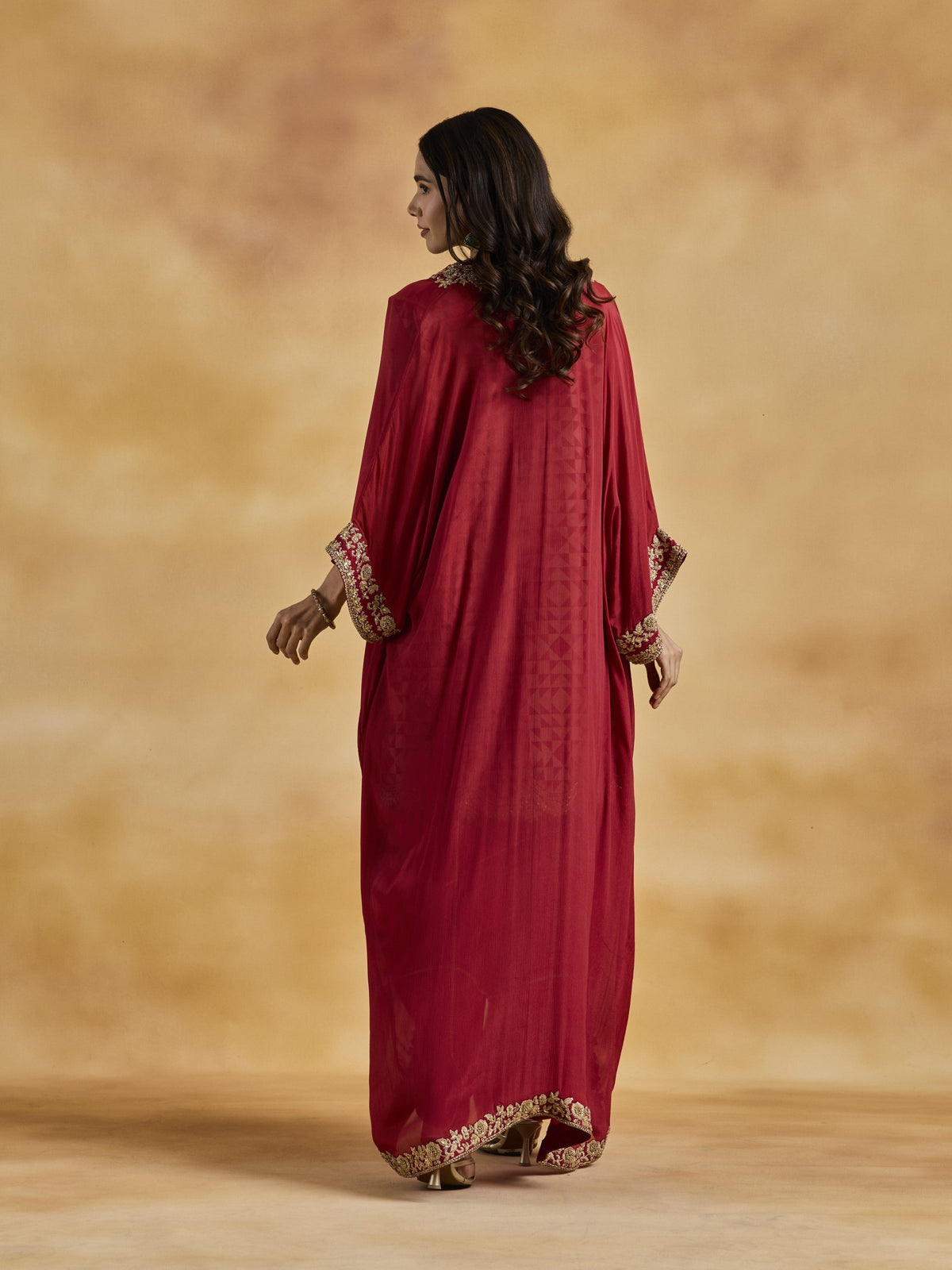 Brick Red Cape Set