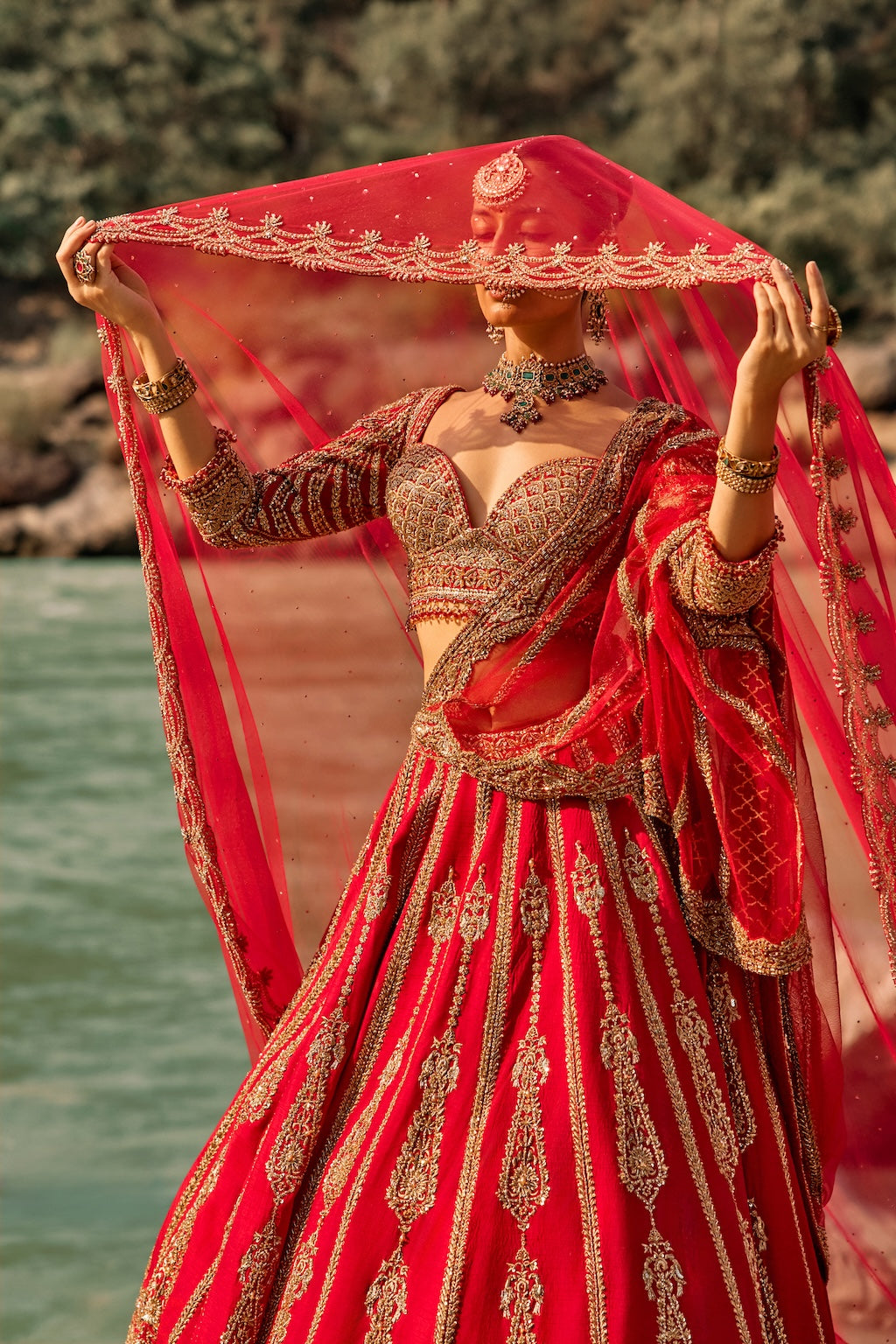 REGAL SCARLET LEHENGA