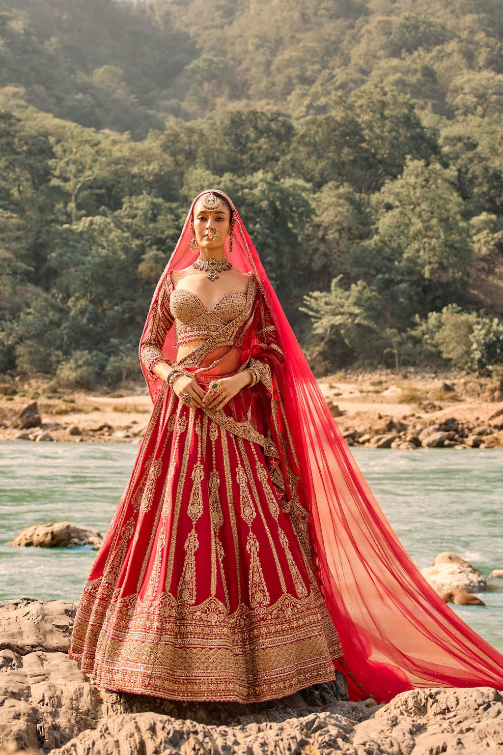 REGAL SCARLET LEHENGA