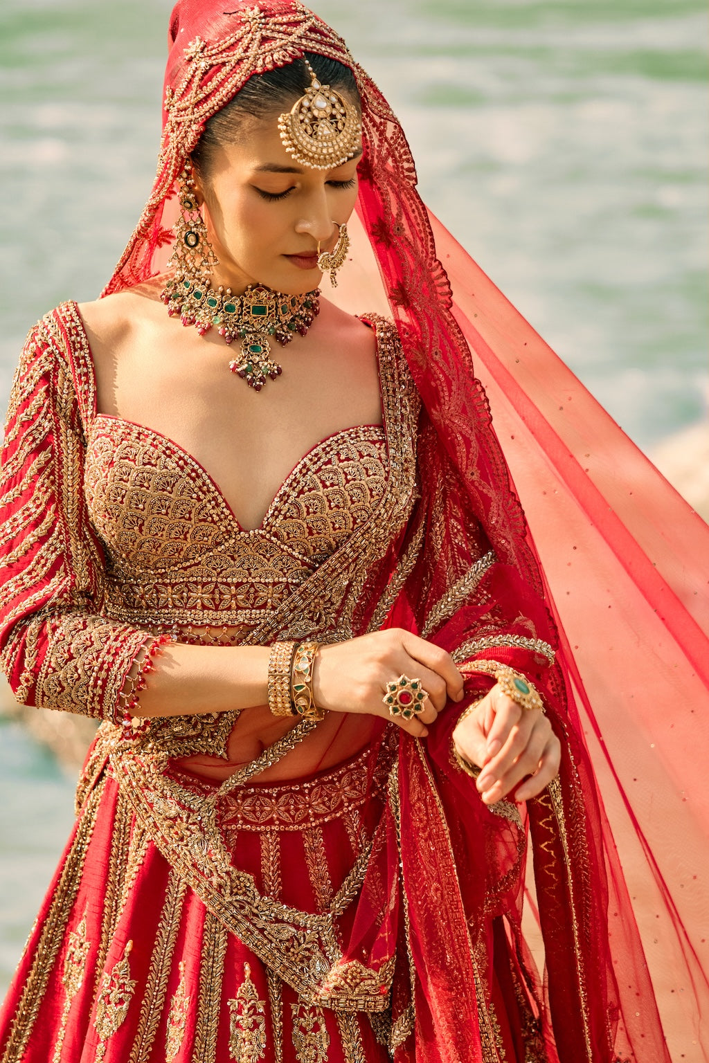 REGAL SCARLET LEHENGA