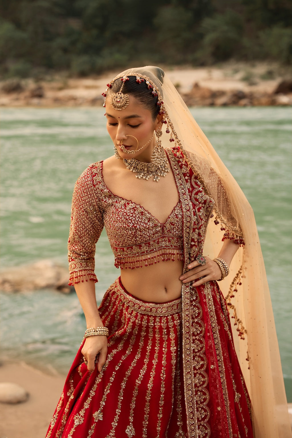 CRIMSON ROYALE LEHENGA