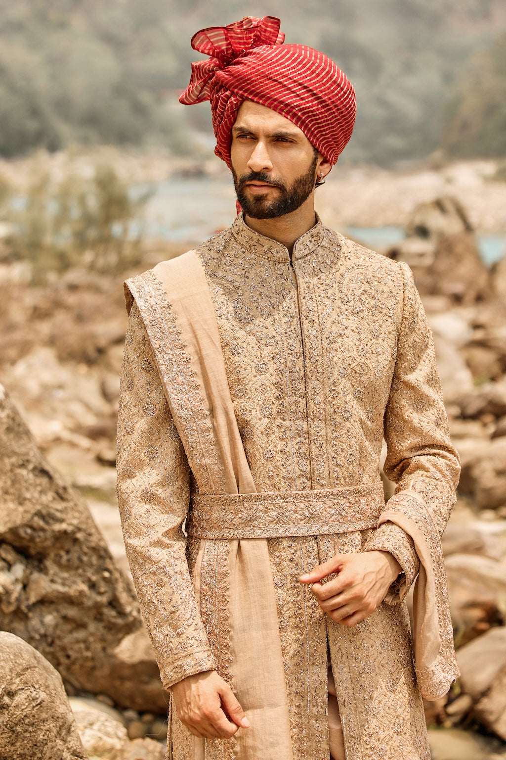 Imperial Bronze Sherwani Set