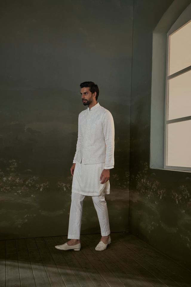 Kurta Pant Jacket Set