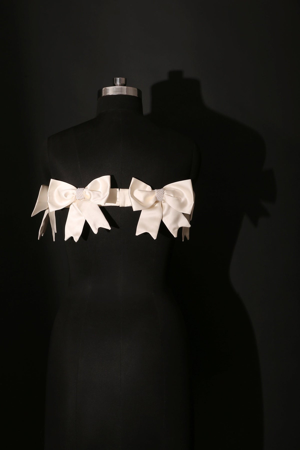 Detachable Satin Bow Wrap