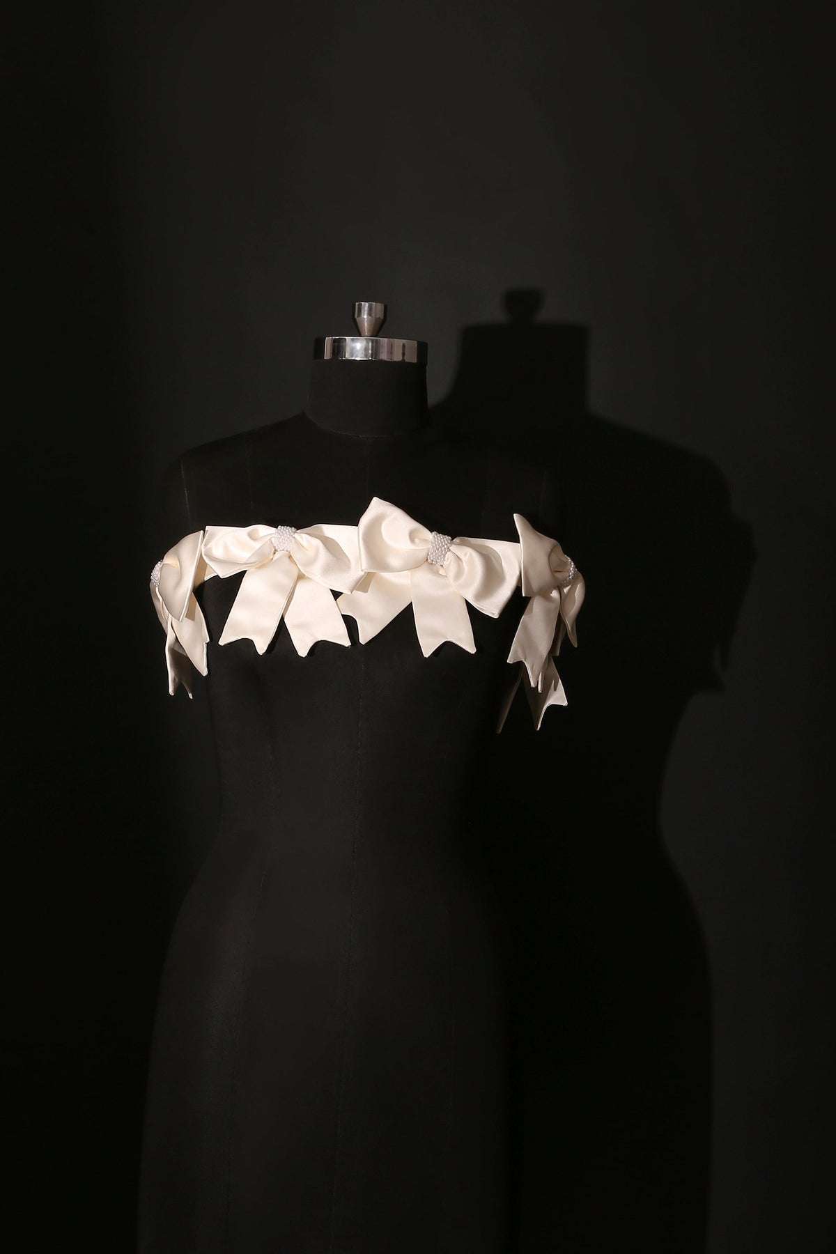 Detachable Satin Bow Wrap