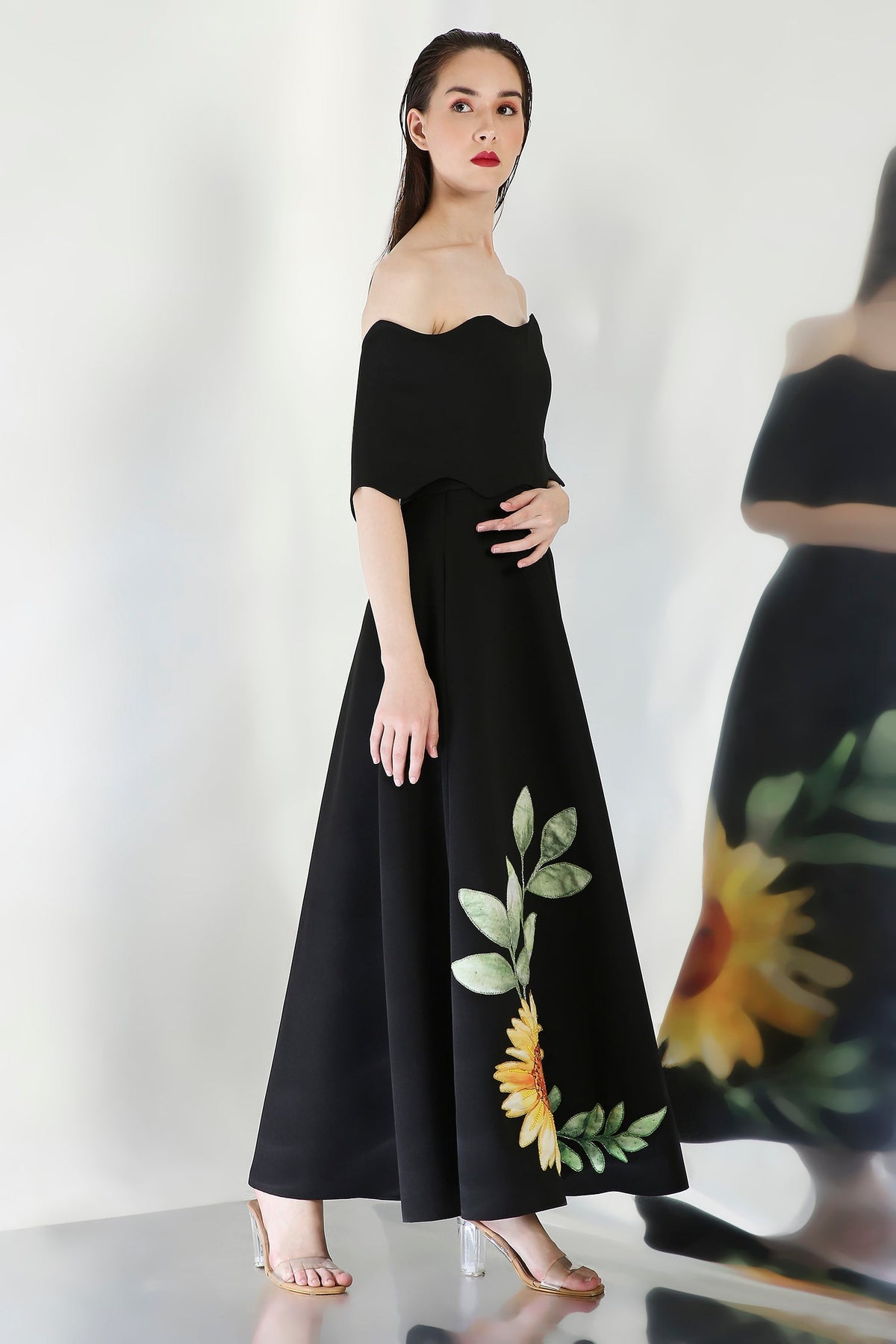 Olive (Black) + Wavy Wrap