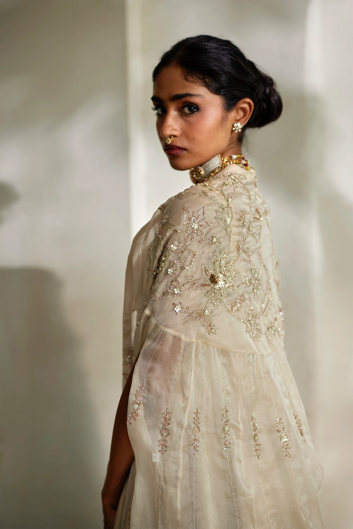 LUMI CAPE ANARKALI SET