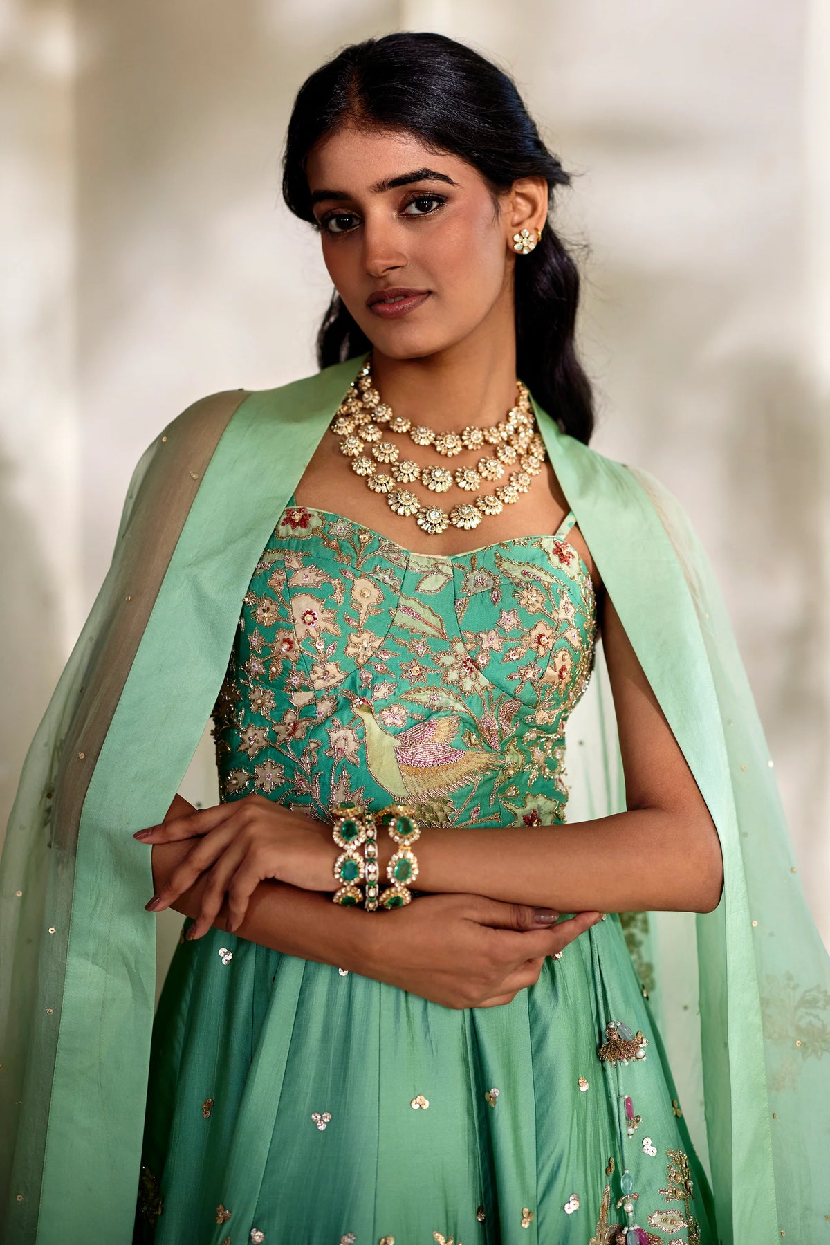 HELI LEHENGA SET