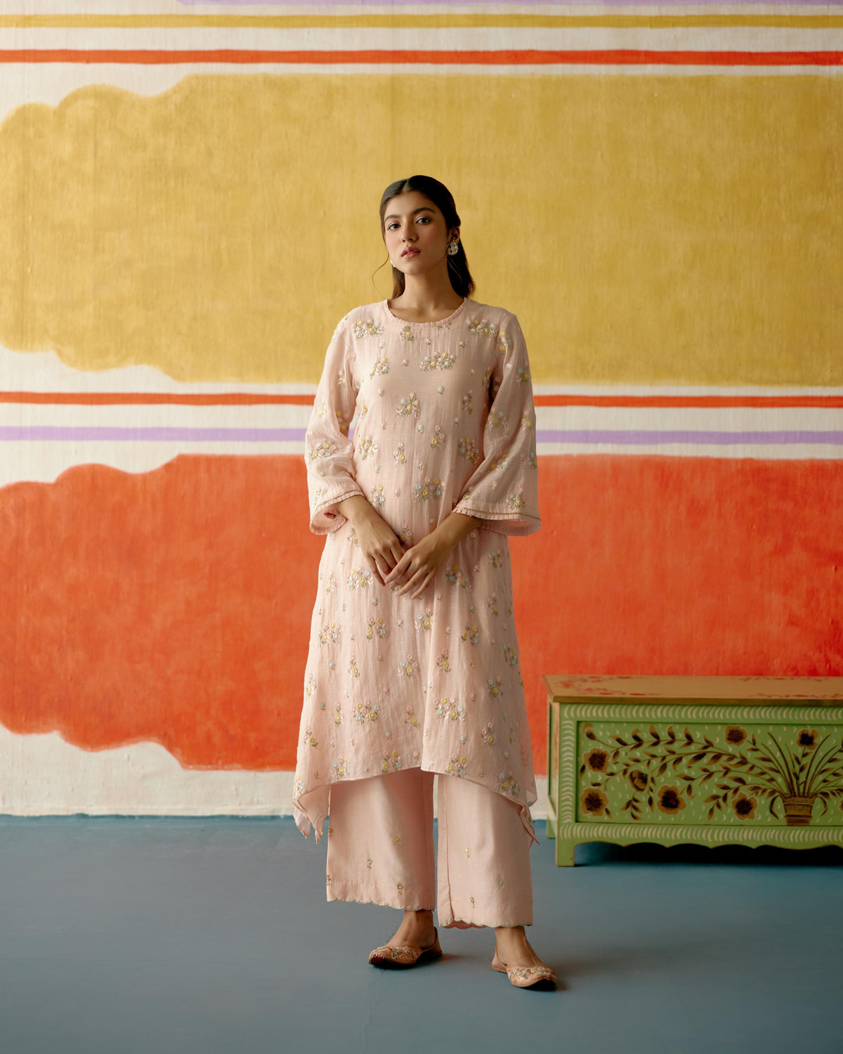 Pankhudi Frill Long Kurta Set