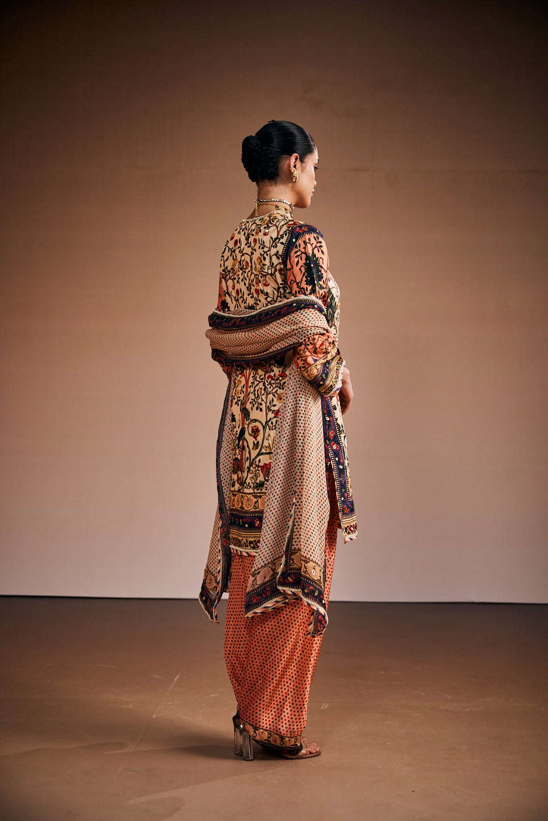 Antique ivory mughal tree suit