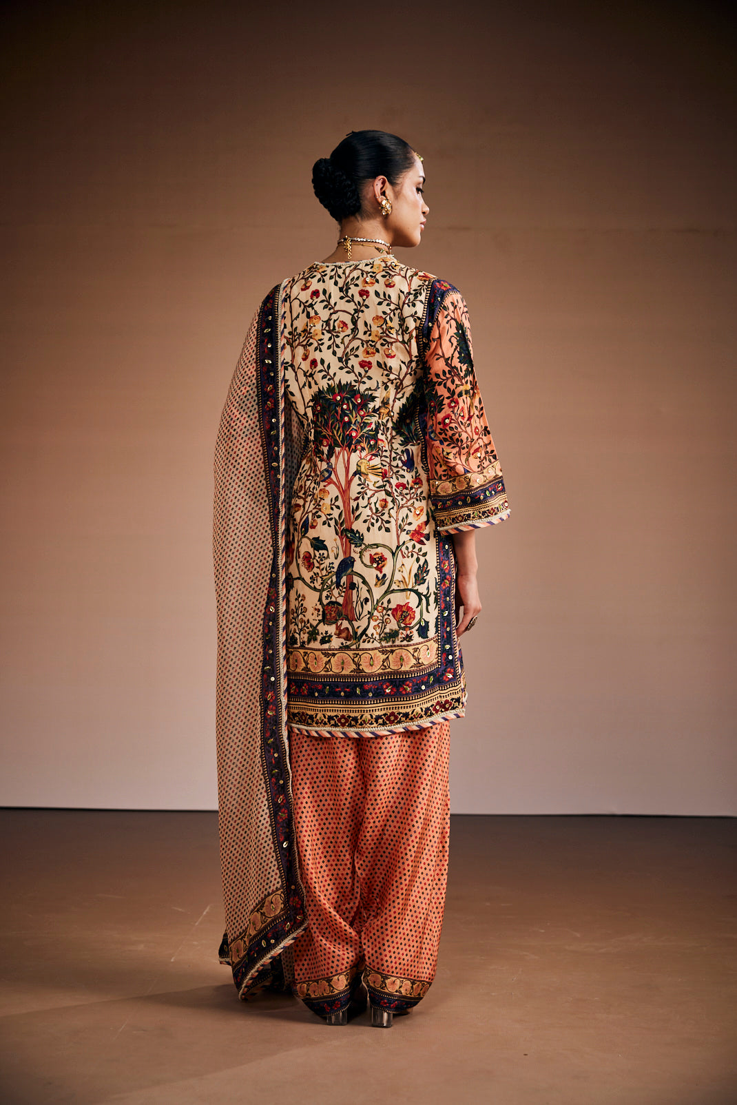 Antique ivory mughal tree suit