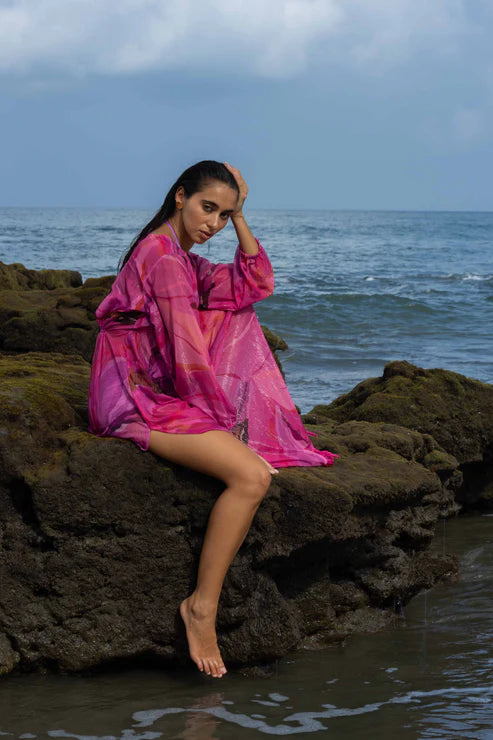 Moonpetal Caftan Dress