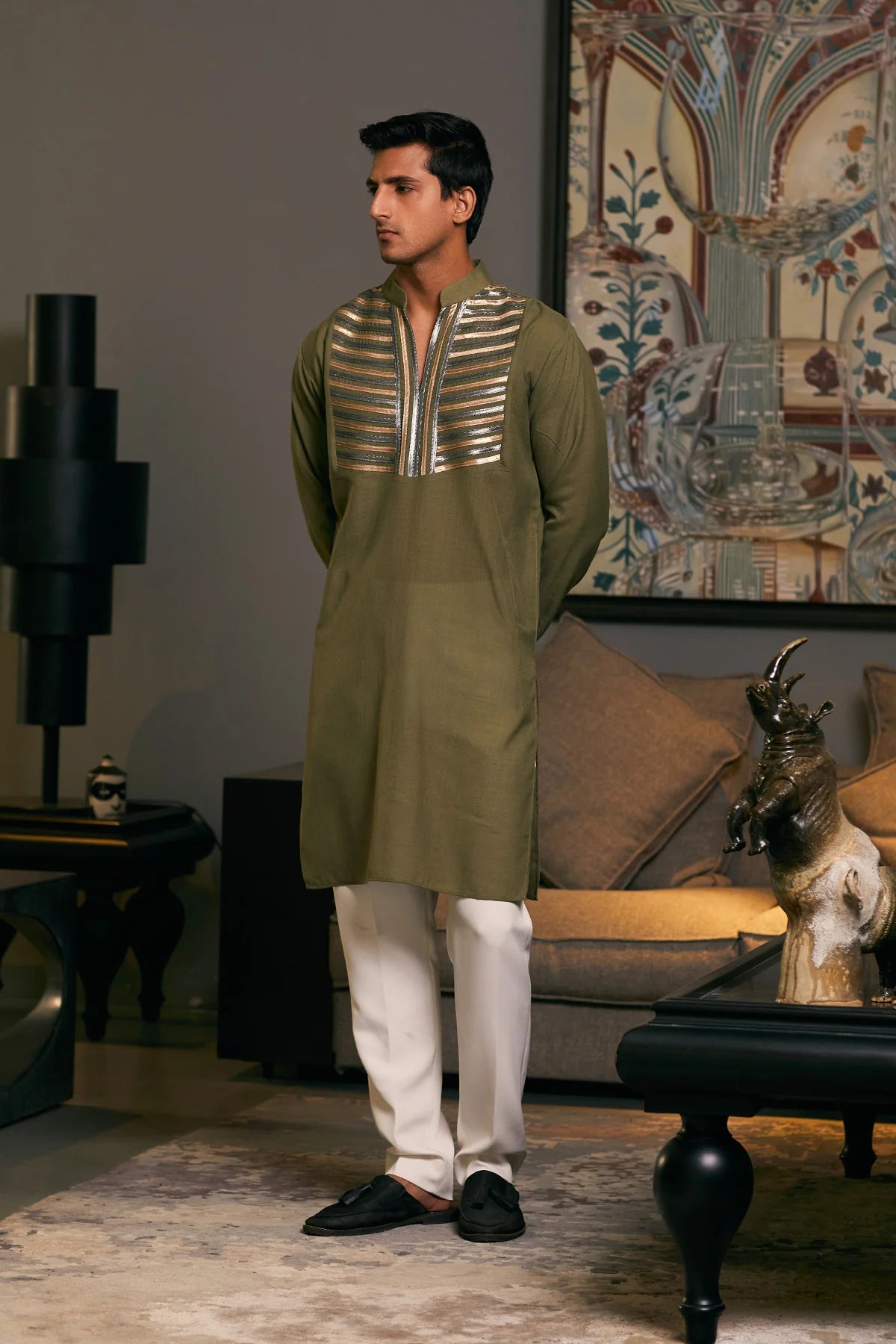 GOE Metallic kurta