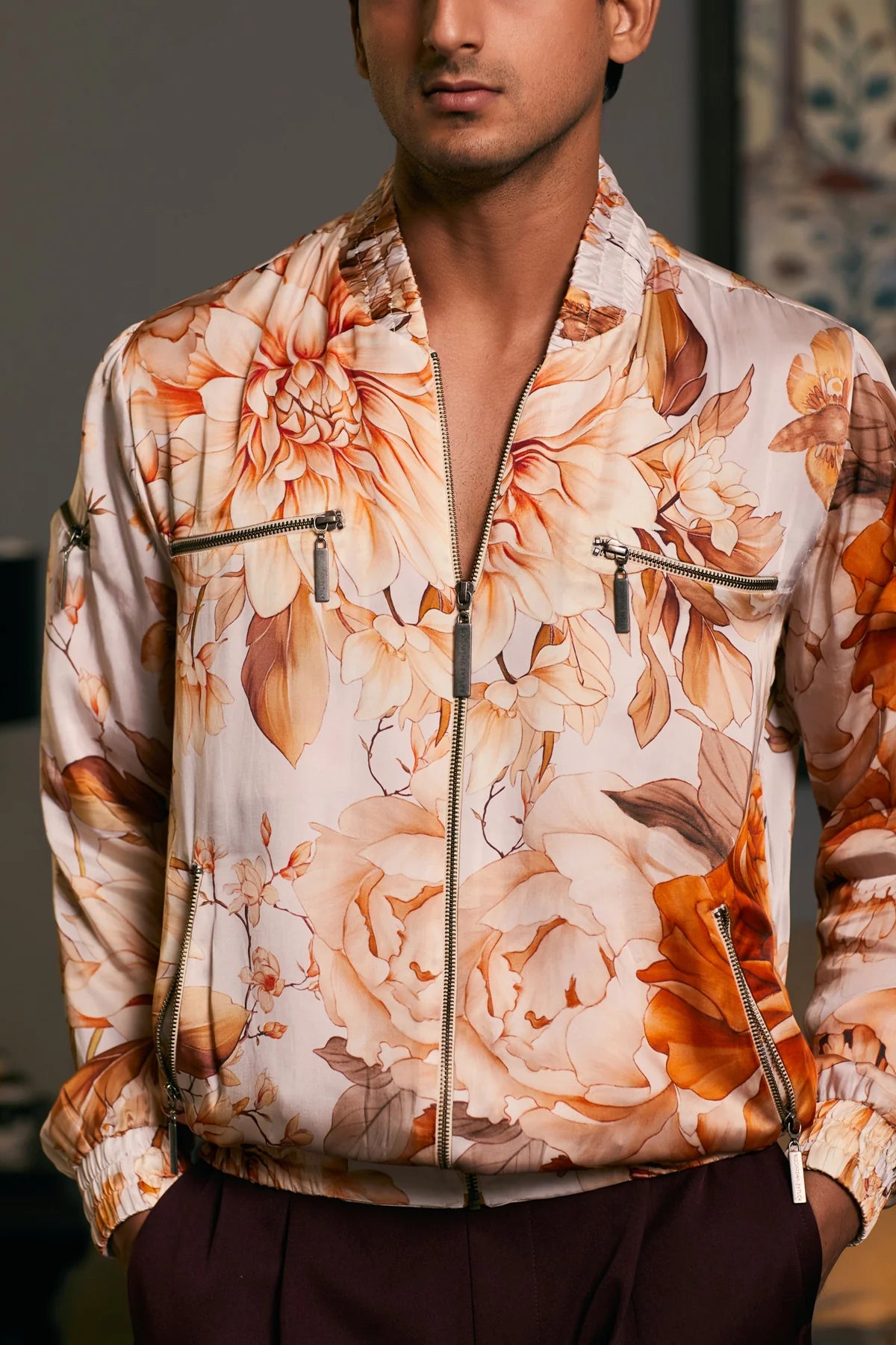 GOE printed bomber