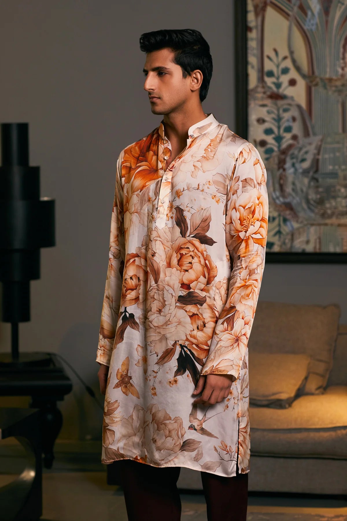 GOE Moth printed kurta