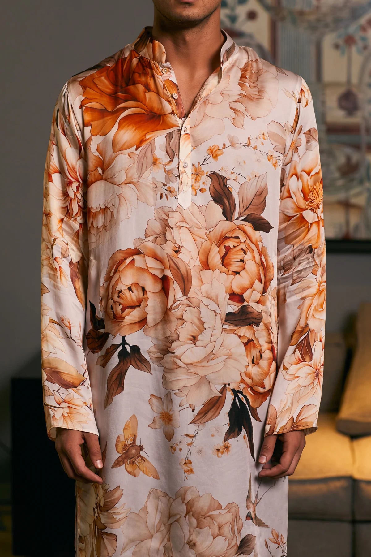 GOE Moth printed kurta