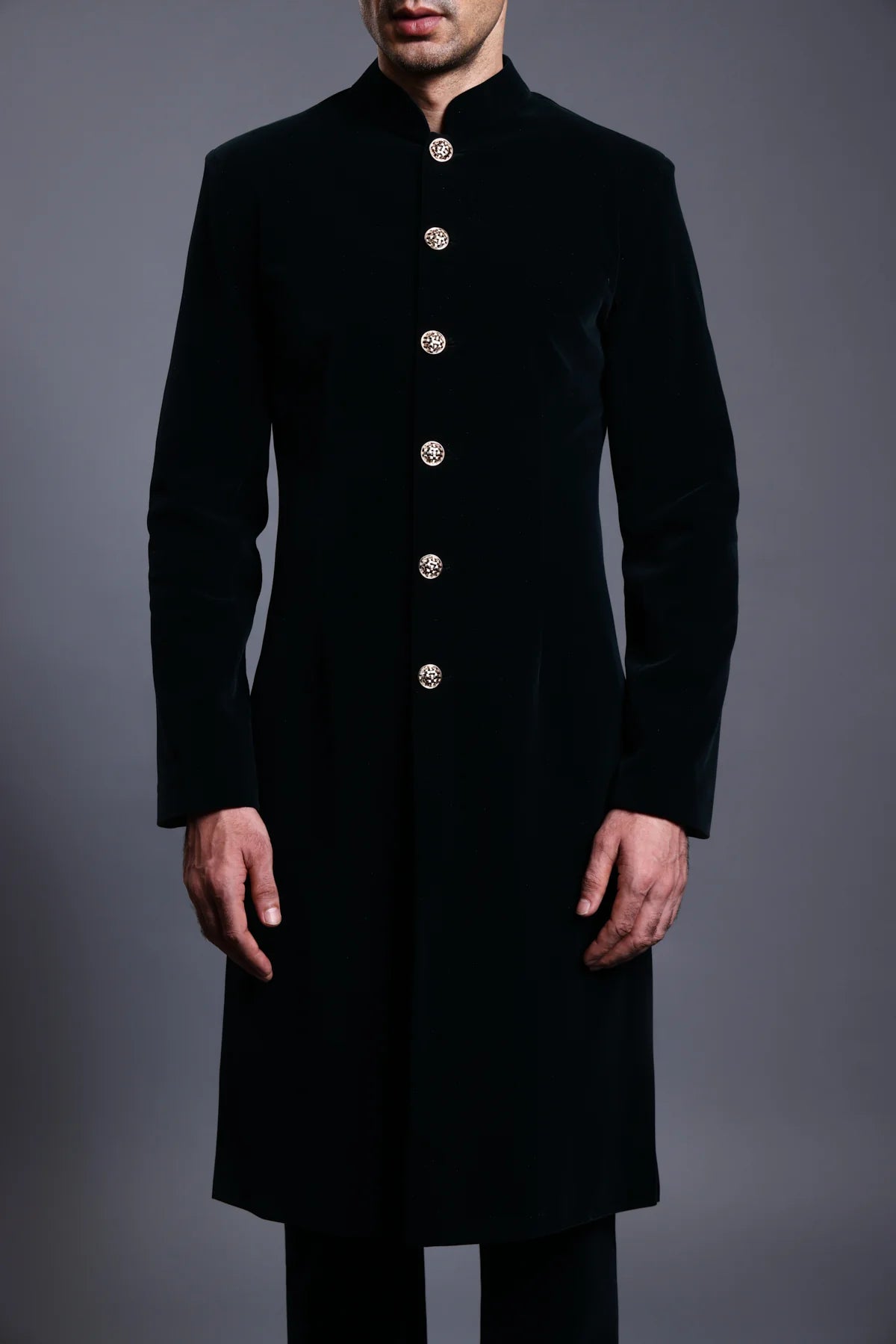 CF classic sherwani navy