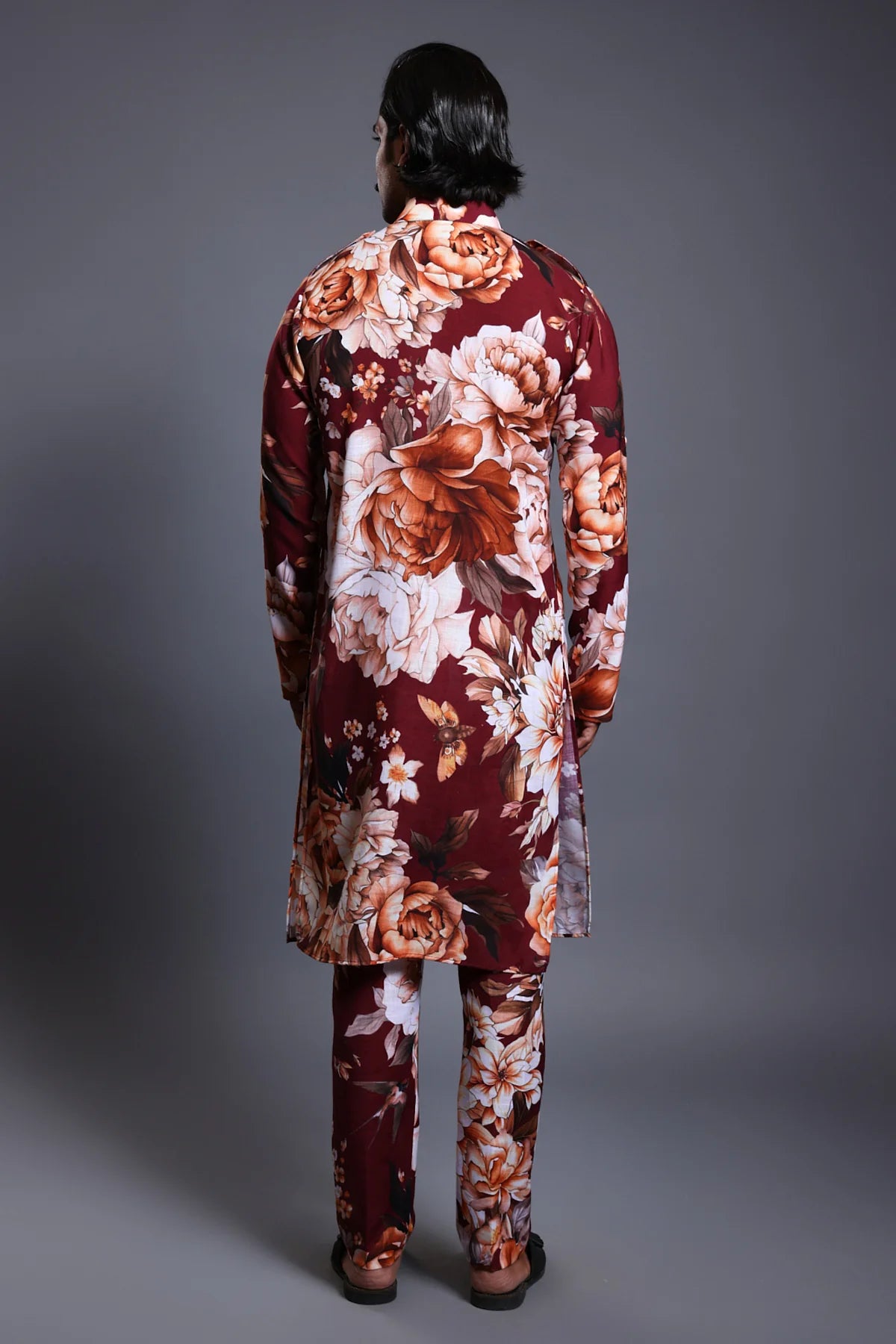 CF moth kurta maroon