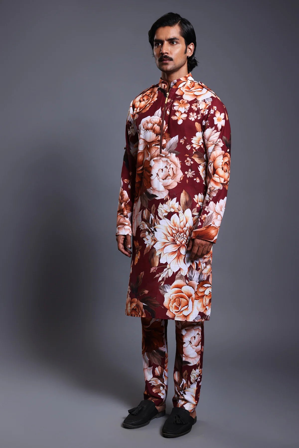 CF moth kurta maroon