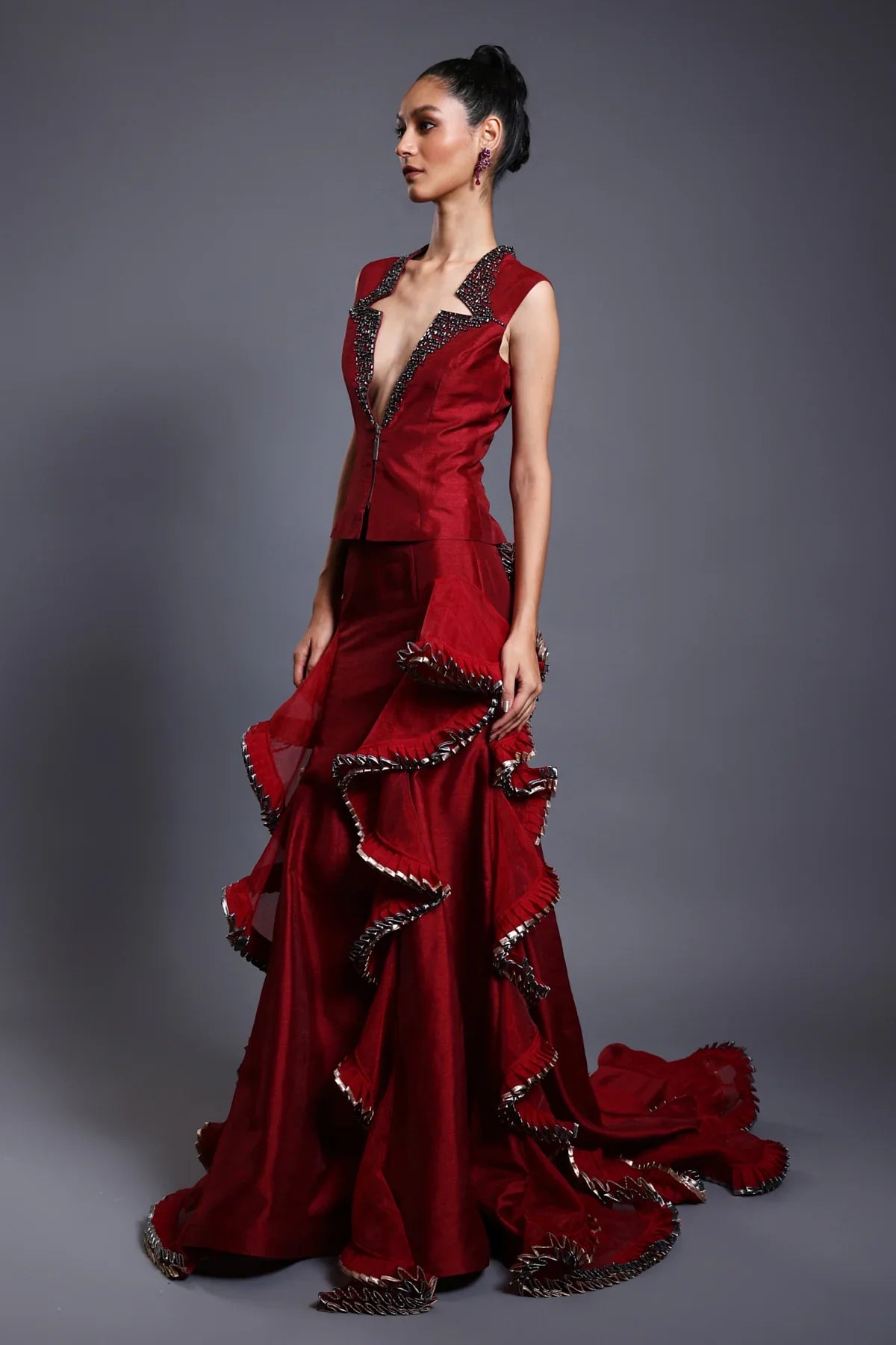 CF splash jacket red