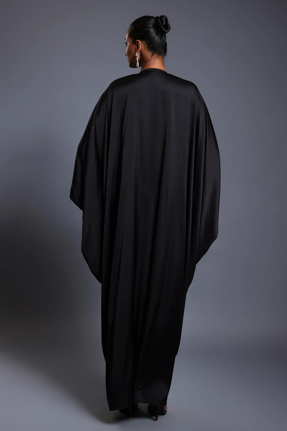 CF crystal rope kaftan black