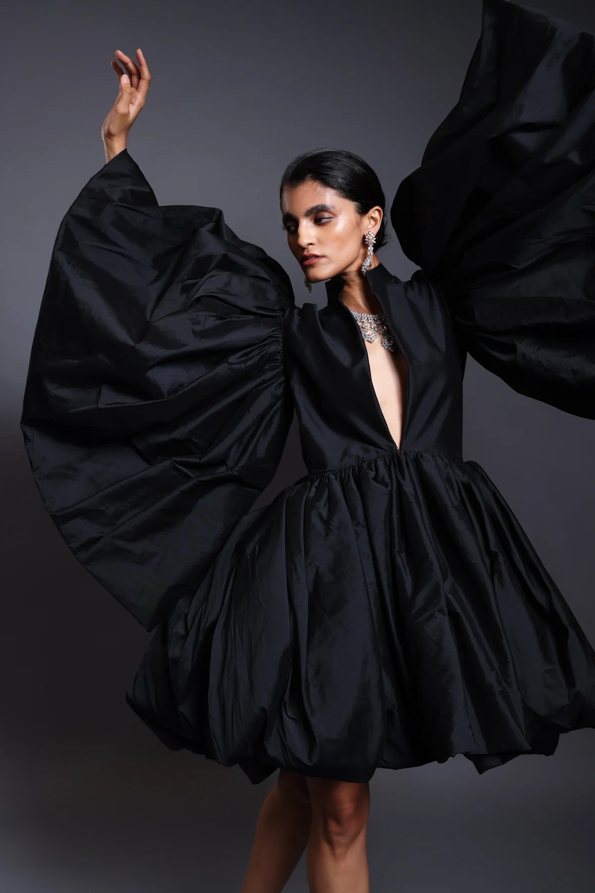 CF deconstructed dress black