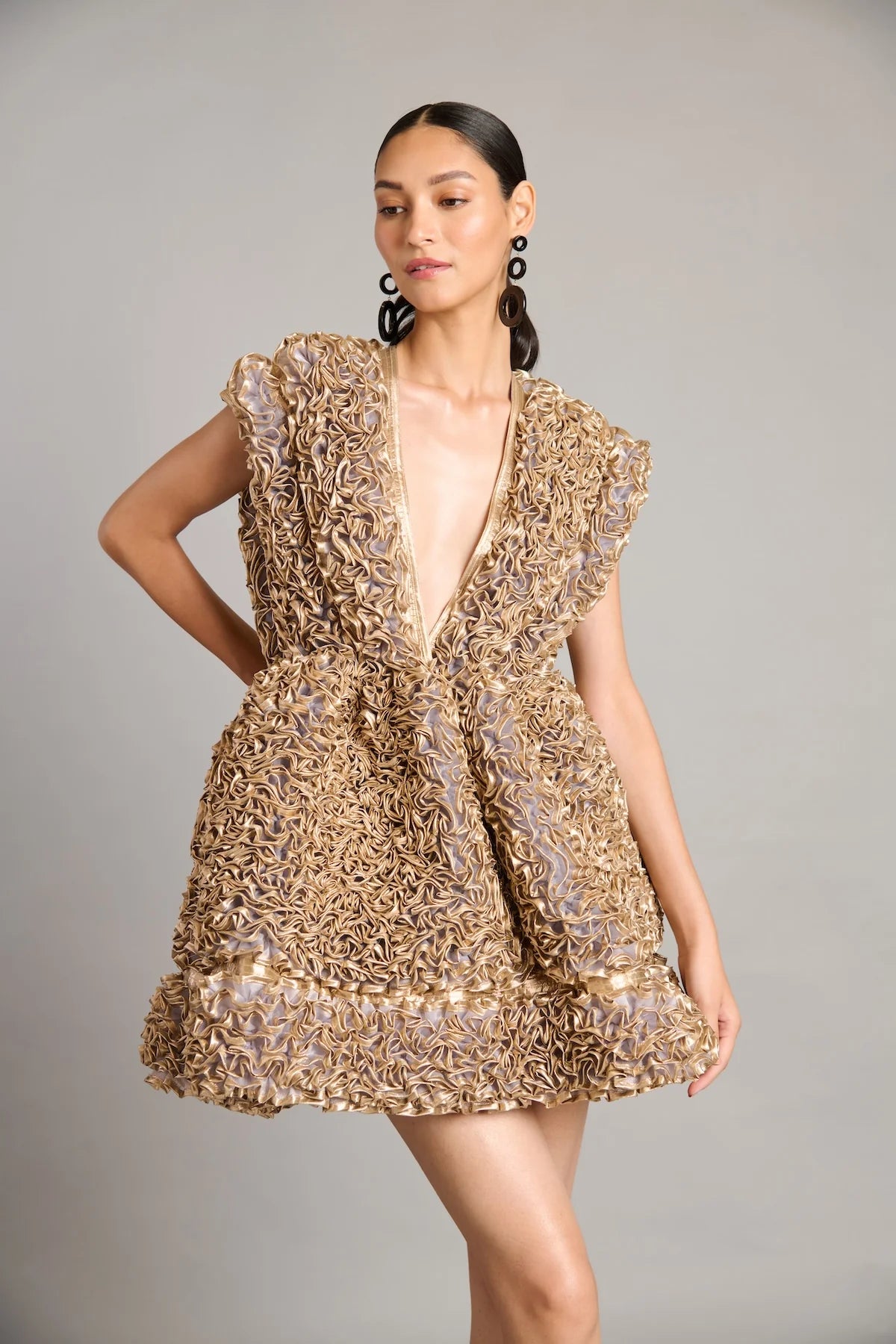 NS gold ruffle baby doll