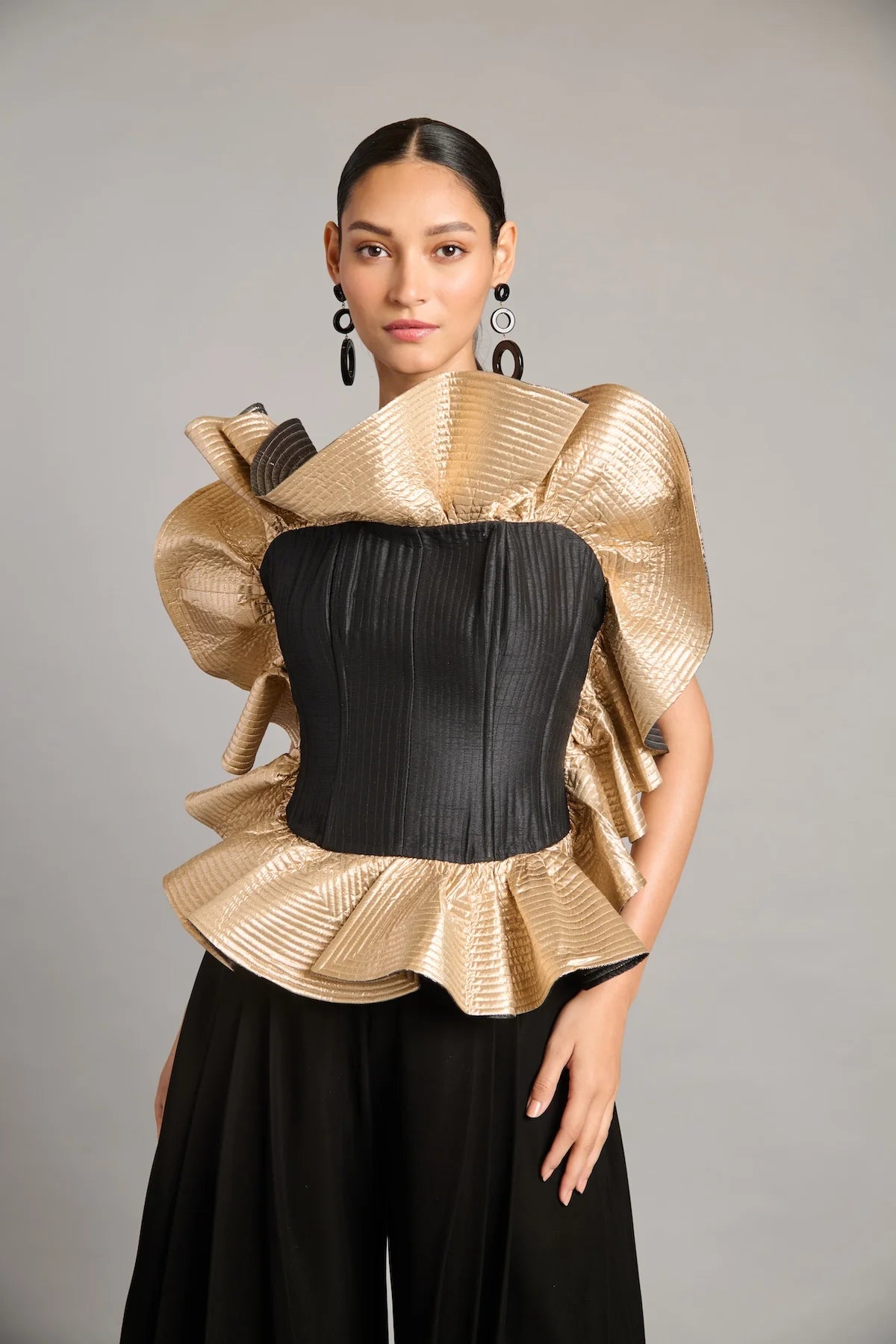 NS ruffle corset