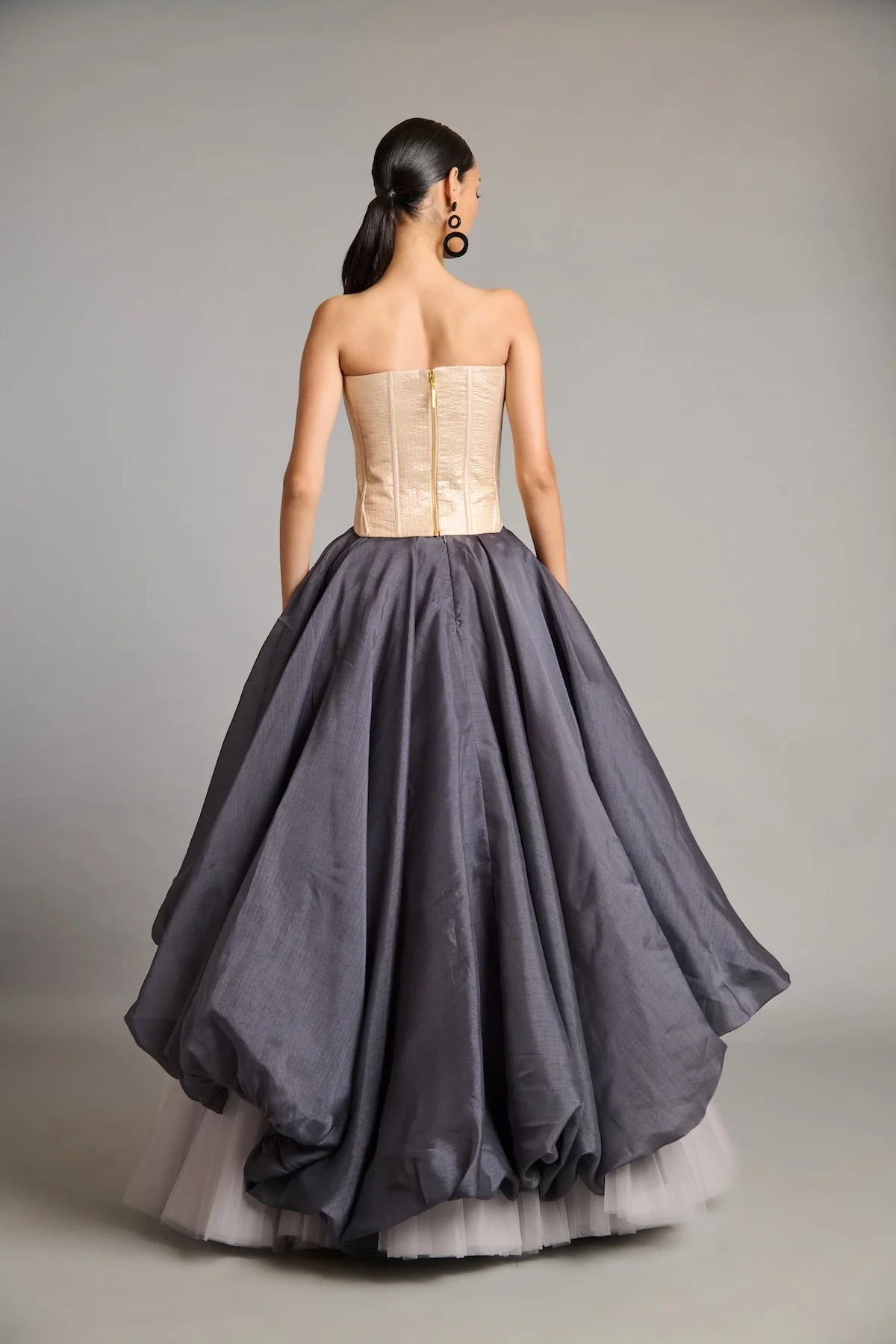 NS charcoal bauble skirt