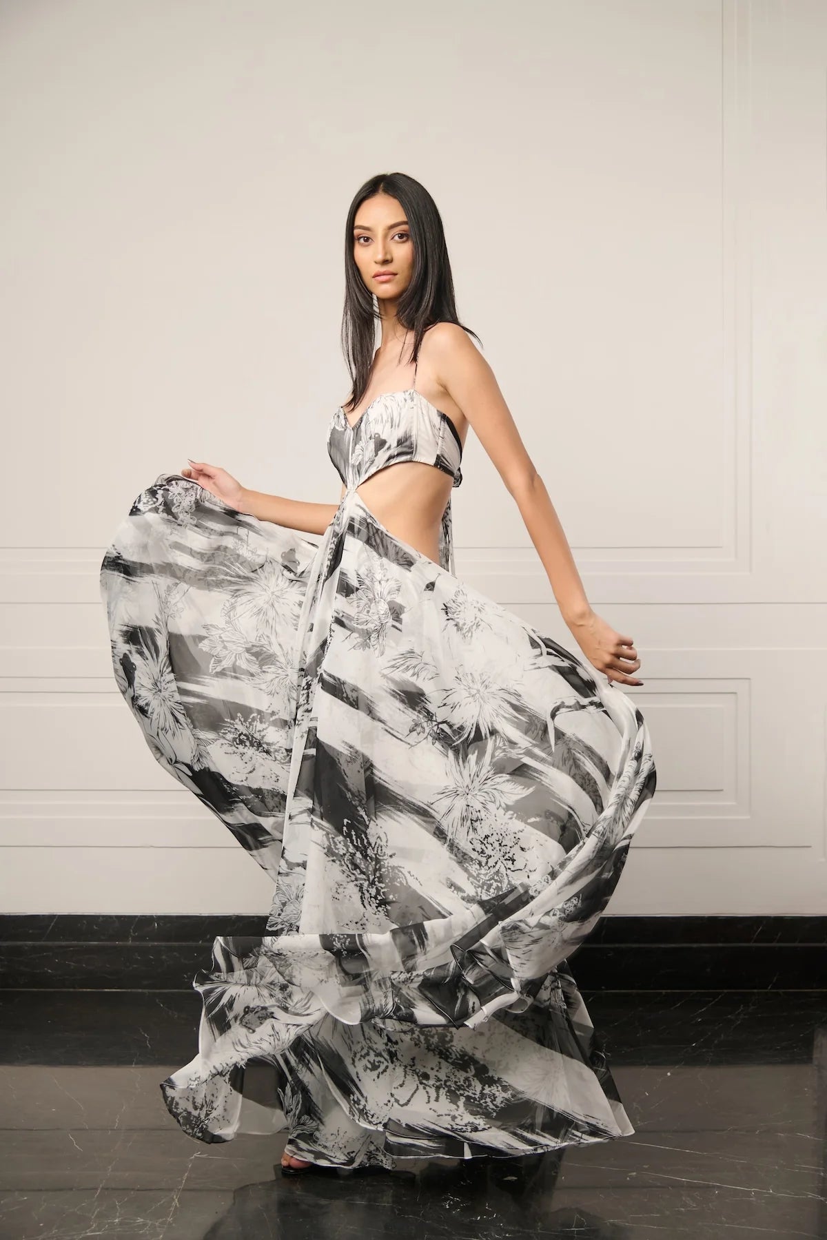 Resort camo sun dress