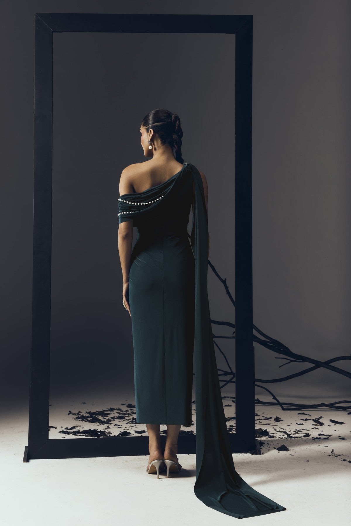 TEAL MIDI DRESS