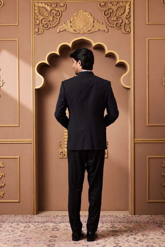 Black Tuxedo Vest Pant