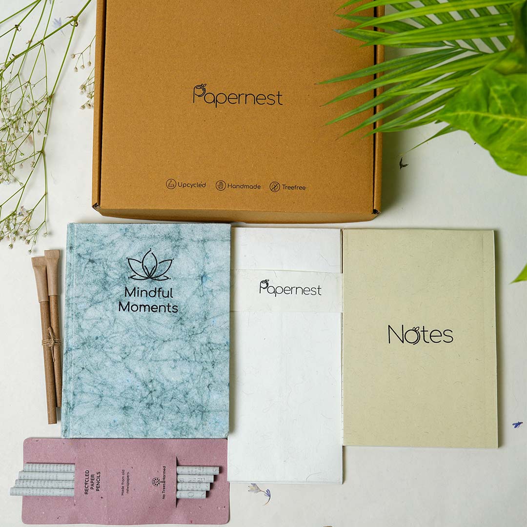 Sustainable Stationery loaded Hamper ( Mindful moments)