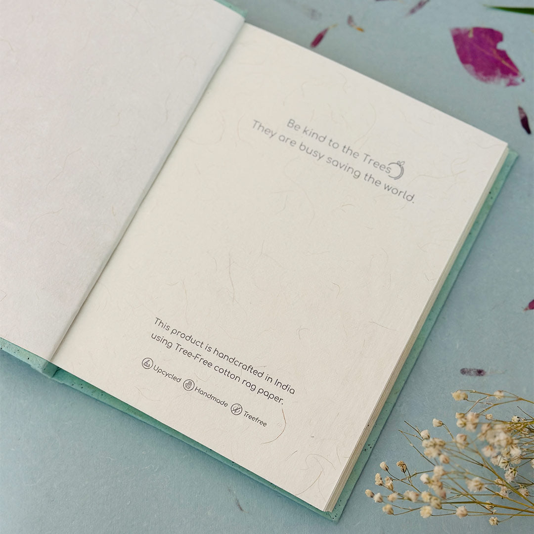 Blank Journal- Mindful Moments- Batik Mint