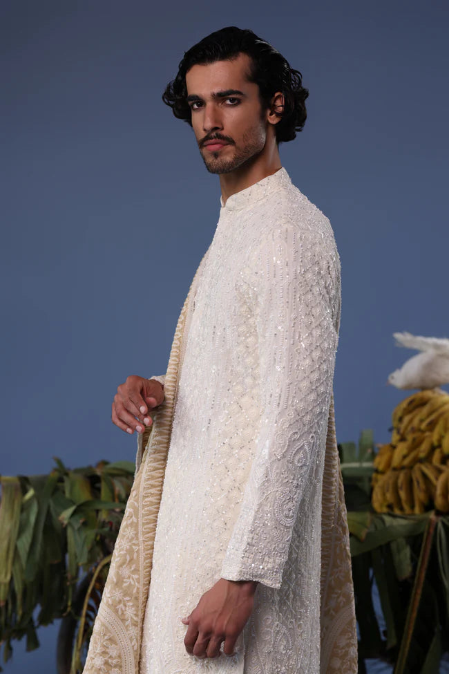 Arham Cream Kurta Set