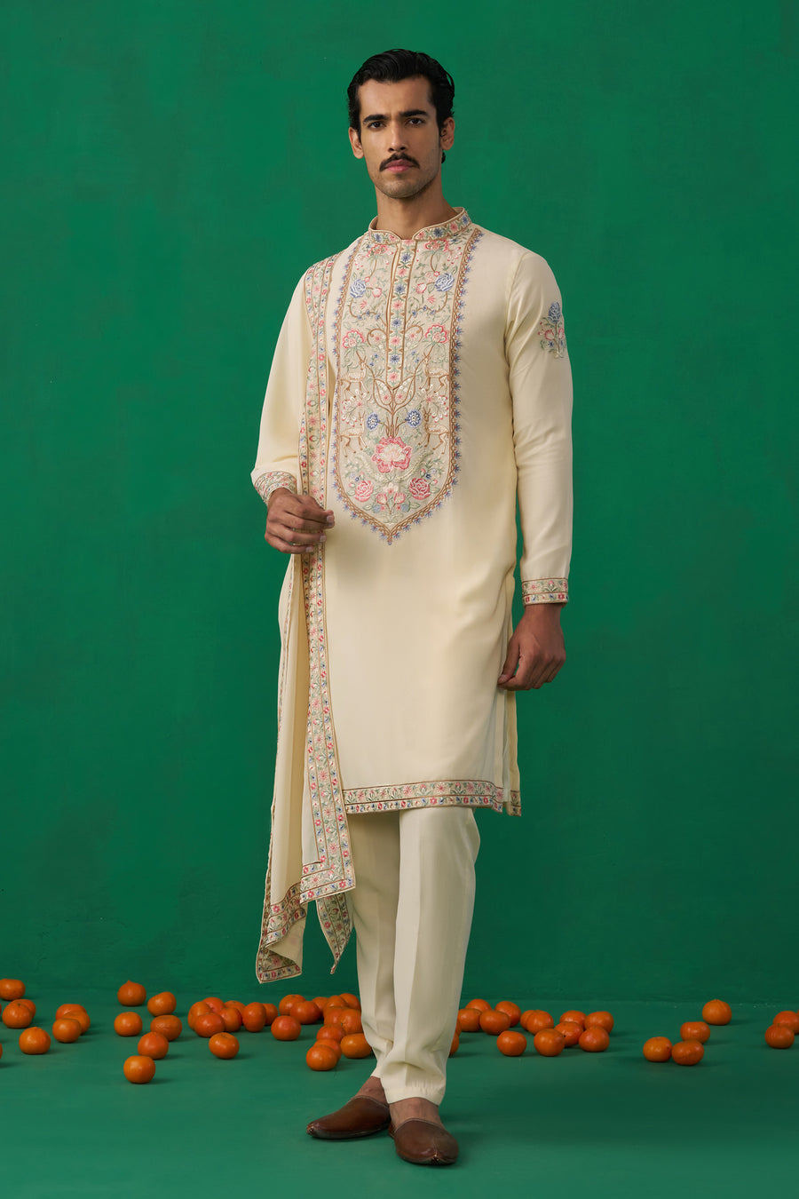DEER BEIGE KURTA SET