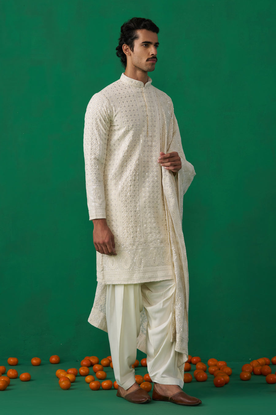 SULTAN IVORY KURTA SET