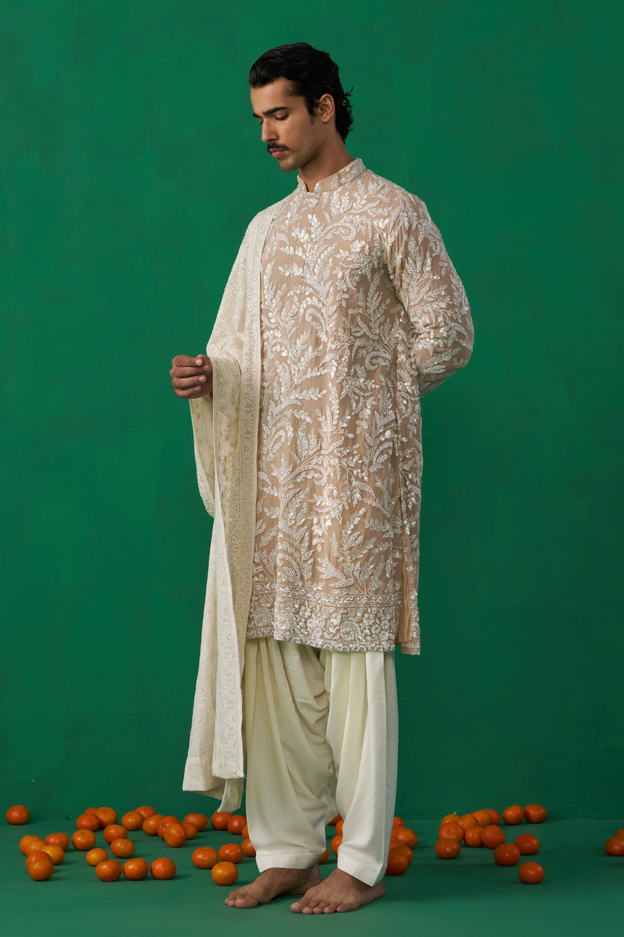 LEAF CHIKU KURTA SET