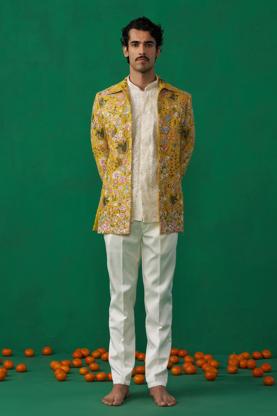 PhOOLPANKH HALDI JODHPURI SET